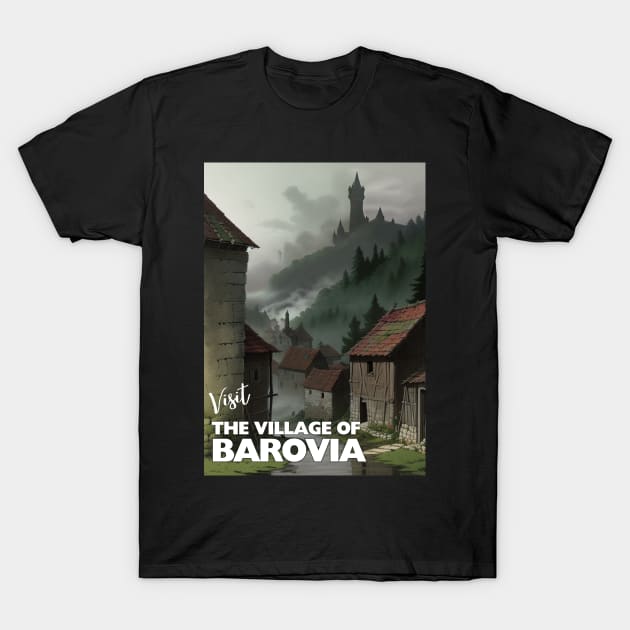 Village of Barovia Tourism Poster - Barovia Ravenloft D&D Art T-Shirt by CursedContent